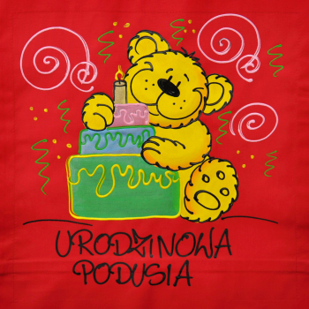 [Db24] Poduszka bawełniana Urodzinowa Podusia
